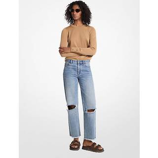 MK Merino Wool Jumper - Brown - Michael Kors - XS