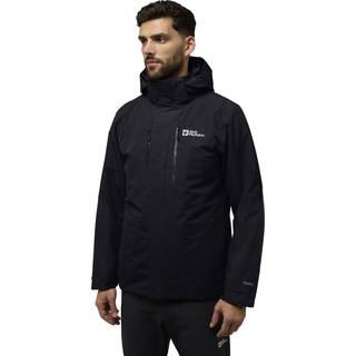Jakke til herre - Jack Wolfskin Jasper 3in1 - Sort - XXL