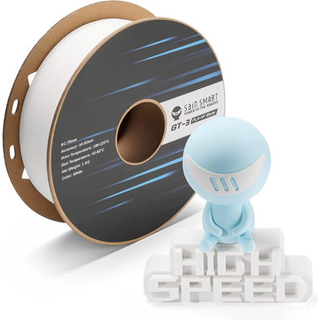 Sainsmart GT-3 High Speed ???atte PLA Filament 1,75 mm h?j str?mning 3D-printerfilament Hvid 2,2 lbs (1 kg) Spool Dimensionel n?jagtighed +/- 0,