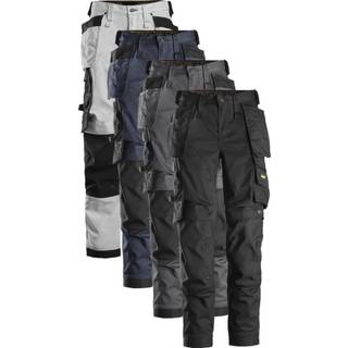 Snickers 6247 allroundwork, stretch dame arbejdsbukser med hylsterlommer sort 180