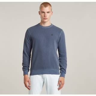 Overdyed Sweater - Medium blue - Men