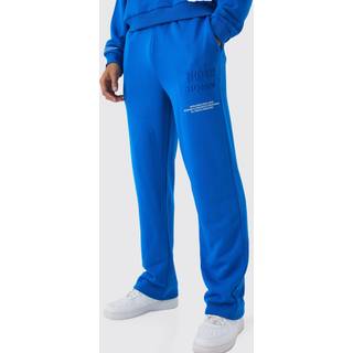 Mens Cobalt Relaxed Fit Homme Printed Embossed Jogger