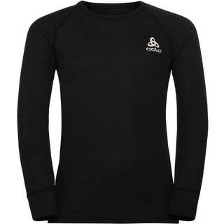 Odlo Kid's Base Layer Top Crew Neck L/S Active Warm Eco Syntetisk undertøj Børn størrelse 92 farve sort