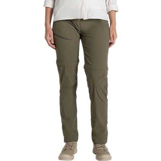 Craghoppers Women's Nosilife Pro Convertible Trousers III Zip off-bukser Damer størrelse 72 - Long farve olivengrøn