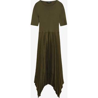 Joseph Darno asymmetric plissÃ© midi dress - green - XXXS