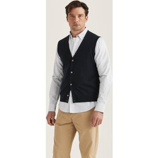 Morris Merino Slipover Vest Navy