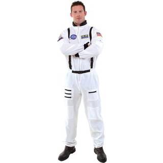 Astronauten Overall Kostüm Plus Size weiß XXL 52/54