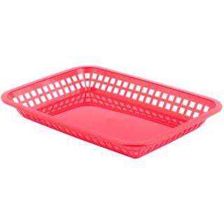 Tablecraft 1079R 11-3/4 """" Red Mas Grande Platter Basket - Dozen