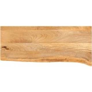 bordplade 70x30x2,5 cm naturlig kant massivt mangotræ
