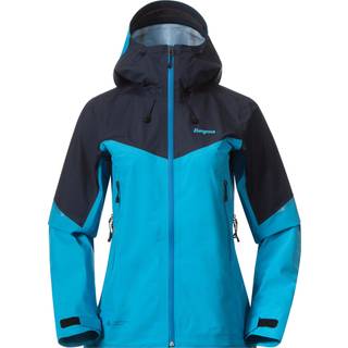Bergans Women's Rabot Light 3L Shell Jacket Aqua Lagoon/Navy Blue, S