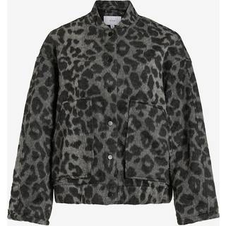 Leopardprint Bomberjakke