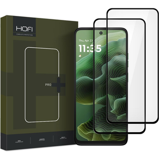 Motorola Moto G35 (5G) Hofi Glass Pro+ Beskyttelsesglas - 2 Stk. - Case Friendly - Sort Kant