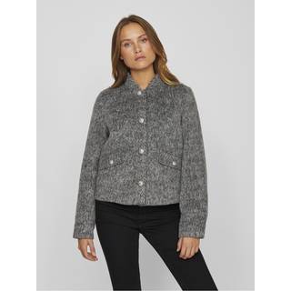 VILA Vichichi L/S SHORT JACKET SHOR Medium Grey Melange 34