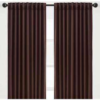 Chanasya Premium 2 -Panel Solid moderne v?relse m?rkere gardiner - 3 -i -1 tilbage faneblad Rod Pocket Ring Tab - Til Windows Living Room Sovev?r
