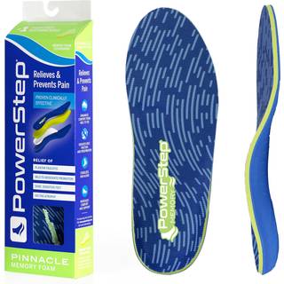 Powerstep Unisex voksenhukommelse Foam Insoles Blue / Green Men's 5-5.5 / Women's 7-7.5