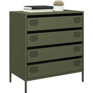 skab 68x39x73,5 cm koldvalset stål olivengrøn