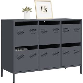 skænk 101,5x39x73,5 cm koldvalset stål antracitgrå