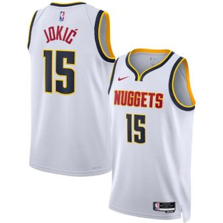 Denver Nuggets Association Edition Nike Dri-FIT NBA Swingman-trøje til mænd - hvid - 3XL