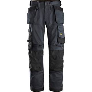 Snickers 6251 allroundwork, stretch arbejdsbukser med loose fit og hylsterlommer koksgrå/sort 84