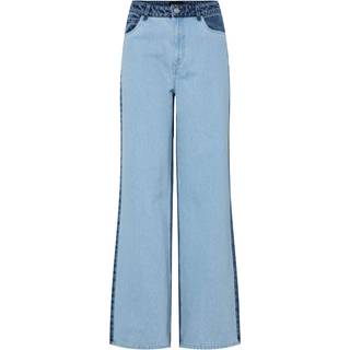 Pieces Bukser - Famy - Light Blue Denim/Medium Blue