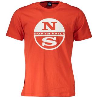 North Sails Red Cotton Men T-Shirt