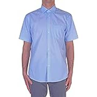 Seidensticker Herren Kurzarmhemd blau