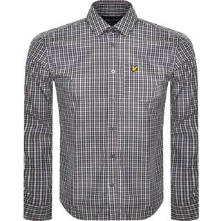 Lyle And Scott Check Long Sleeve Shirt White