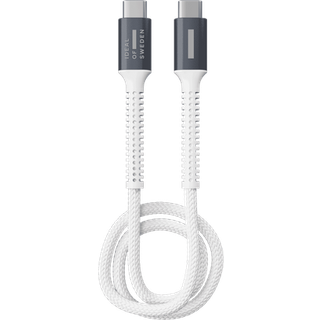 Premium woven cable USB C-USB C White