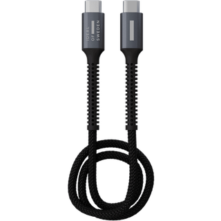 Premium woven cable USB C-USB C Black