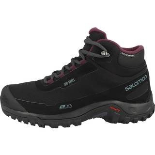 Salomon Women's Shelter ClimaSalomon Waterproof Black/Ebony/Wine Tasting, 44