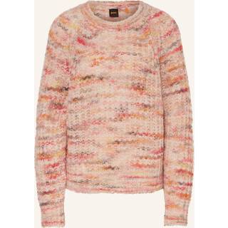 Relaxed fit sweater i multifarvet garn i en alpakablanding