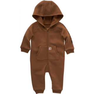 Carhartt Boys Long?rme zip-front h?tte Coverall Carhartt Brown Solid 12 m?neder