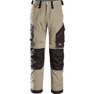 Snickers Workwear 6310 LiteWork Håndværkerbukser Khaki/sort, med stretch Kaki/sort