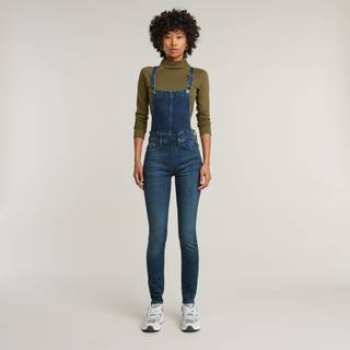 Lynn High Waist Skinny Overall - Dark blue - Women