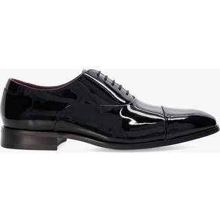 Dune London Dune London Black Chrome Standard Fit Secrecy Oxford Toe Cap Lace-Up Shoes