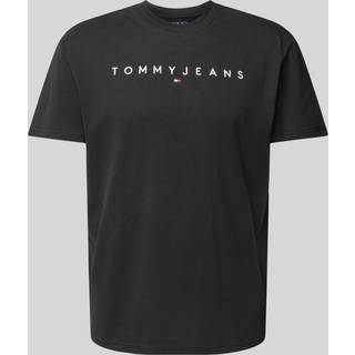 Tommy Jeans Linear Logo T Shirt Black