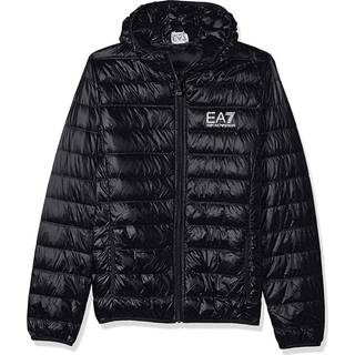 EA7 Herren Daunenjacke schwarz unifarben