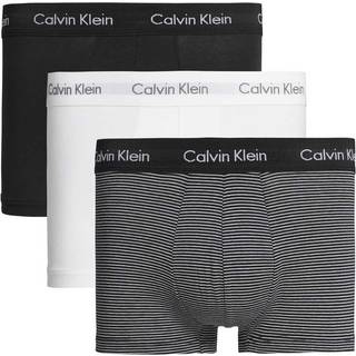 3 Pack Low Rise Trunks - Cotton Stretch - Calvin Klein - Multi - Men - S - Multi - S