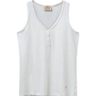 Mos Mosh Mmastin Basic Tank Top Toppe & T-Shirts 163620 White (XS)