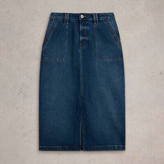 White Stuff Maren Denim Midi NederdeleEU 46 (UK 18)