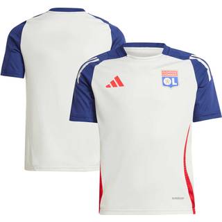 Olympique Lyonnais Tiro 24 Training Jersey Kids - White Tint / Midnight Indigo / Bright Red - 128