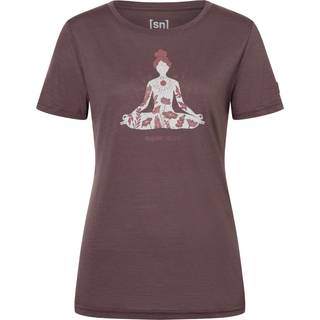 super.natural Women's Larissa Tee Raisin/feather Grey/roan Rouge, L