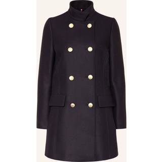 Slim Funnel Neck Coat With Cashmere