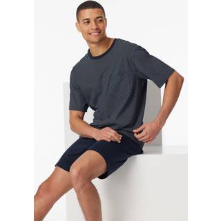 Schiesser Comfort Essentials Short Pyjama - Darkblue - X-Large