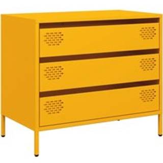 skab 68x39x58,5 cm koldvalset stål sennepsgul