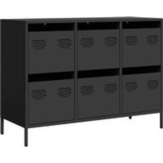 skænk 101,5x39x73,5 cm koldvalset stål sort
