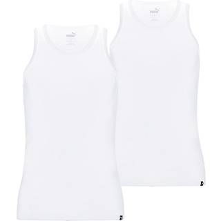 Men's Puma Basic's Tank Top 2 Pack, Size 4, Clothing - White - 4