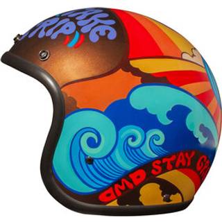 DMD Retro Trip Jethjelm brun L