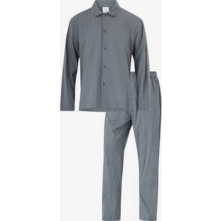Cotton Poplin Pyjama Set - Grey - M