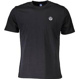 North Sails Black Cotton Men T-Shirt